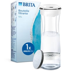 Bouteille filtrante Fill & Serve blanc graphite + 1 filtre à eau MicroDisc Brita
