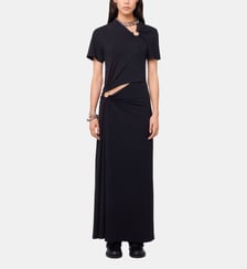 Robe longue Piercing en jersey Rabanne