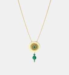 Collier fin pendentif ajustable   doré à l'or fin - Dakota Satellite