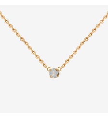 Collier doré émeraude - paris Caroline Najman