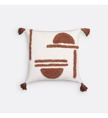 Housse de coussin, coton tufté, 40x40 cm La Redoute Interieurs