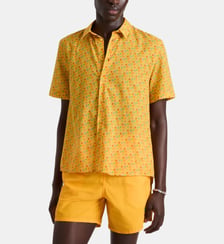 Chemise en voile de coton Micro Ronde des Tortues Vilebrequin