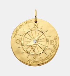 Médaille La Boussole Or Jaune & Diamant Arthus Bertrand