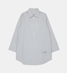 Chemise à rayures avec logo MM6 Maison Margiela