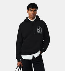 Sweatshirt à capuche loose fit imprimé Lacoste