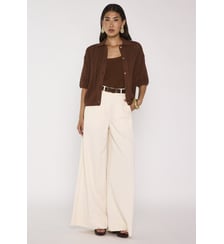 Gilet Maille À Manches Courtes En Coton Mélangé Adele Maison 123