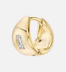 Boucle d'oreille Bacio Blanche Or Nebuleuse Bijoux