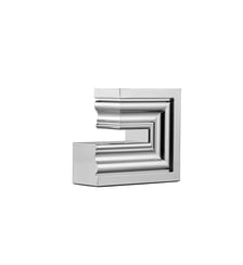 Bougeoir chrome grand modèle N°2 en aluminium - PERSPECTIVES Christofle