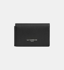 Porte cartes horizontal 2 volets Lucien en cuir signature T Le Tanneur