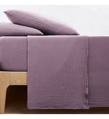 Drap plat uni gaze de coton La Redoute Interieurs