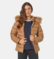 Doudoune cintrée à capuche Luxe grand froid matelassée déperlante
 Jott
