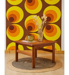 Table basse scandinave en teck Donna N°1565- Produit chiné Debongout