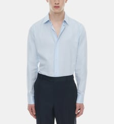 Chemise slim popeline de coton biologique Fursac