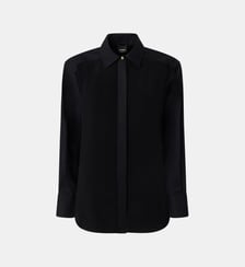 Chemise en popeline et crêpe Pinko