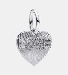 Charm Pendant Cœur d'Amour Gravable Pandora
