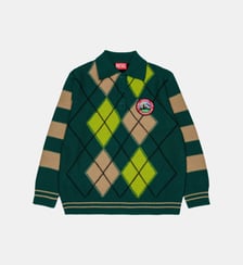 Polo en mélange de laine avec logo Diesel Kids