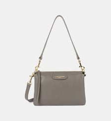 Sac pochette Dune 3 soufflets cuir grainé Lancaster