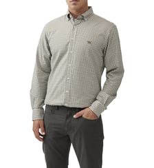 Chemise slim en coton oxford à carreaux col boutonné Gunn unisexe Rodd & Gunn