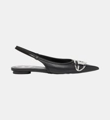D-Venus-Chaussures plates à brides en cuir nappa Diesel