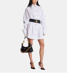 Robe-chemise en popeline Balmain