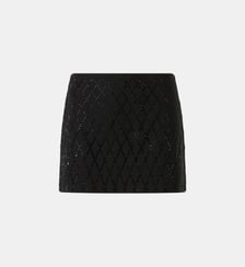 Mini-jupe à strass Pinko