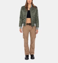 Bomber MA-1 en nylon recyclé, coupe ajustée Schott