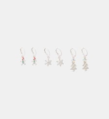 Set de 3 paires de boucles d'oreilles pendentif de Noël Balaboosté
