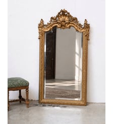 Grand miroir ancien sculpté style Louis XV Georges N°1382- Produit chiné Debongout