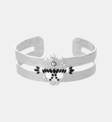 Bracelet jonc avec cabochon central et strass FROZEN Hipanema