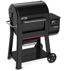 Barbecue pellet Searwood 600 black, sur chariot, surface de cuisson 61 x 45cm, thermostat digital Weber