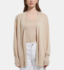 Gilet Gypsine ample uni en viscose Zapa