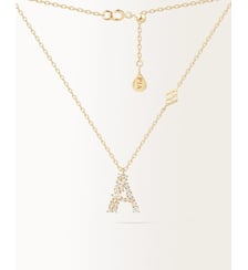Collier Initiale A Or Jaune PIAPARIS