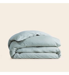 Housse De Couette  Satin de coton lavé uni à nouettes Madura