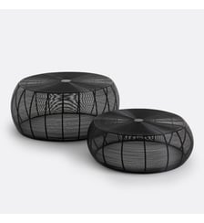 Lot de 2 tables basses rondes acier filaire Bangor La Redoute Interieurs