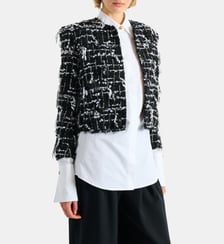 Spencer en tweed frangé Balmain