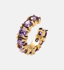 Brassard d’oreille plaqué or jaune avec cristaux violets Aristocrazy