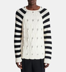 Pull en maille torsadée Balmain
