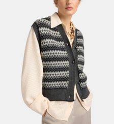 Gilet thyme en jacquard Momonì