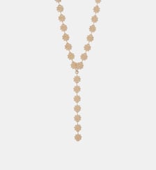 Long collier en Y à fleur dorées Balaboosté