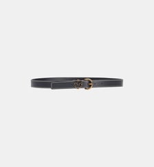Ceinture en cuir foulonné avec détail love birds 2,5 cm Pinko