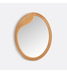 Miroir ovale en rotin, 50 x 65 cm La Redoute Interieurs