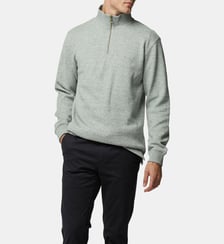 Sweatshirt droit en coton à col zip Alton Ave Rodd & Gunn