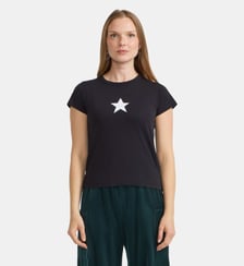 t-shirt en coton étoile Agnès b.