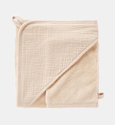 Cape de bain + gant BB & Co