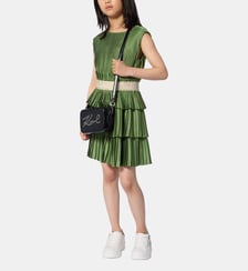 Robe manches courtes plissee Karl Lagerfeld Kids