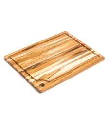 Planche à découper avec rigole en teck bois de fil - Marine, Bois de teck Cristel