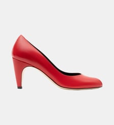 Picco - Escarpins En Cuir Nappa Rouge Parallèle