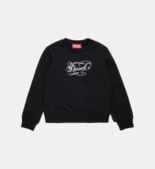 Sweat-shirt col rond avec logo Diesel Kids