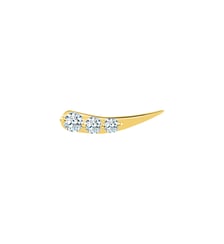 Puce STARDUST gauche - 3 diamants, 3 diamants, poids total 0,32ct approx.  - Or jaune 750‰ La Brune & La Blonde