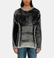Pull traité en maille torsadée Diesel